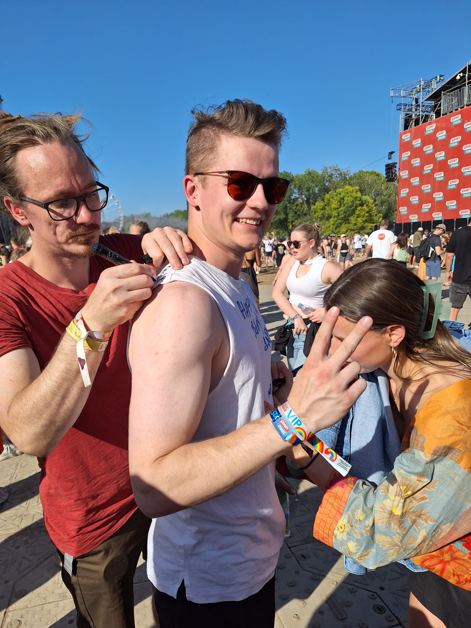 Festival Family members enjoying Sziget 2023