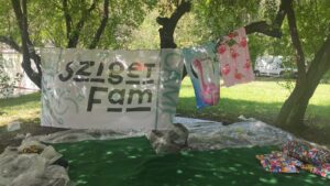 The Fam hangout area at Base Camp Sziget 2023